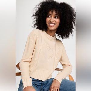 Cable knit Heart sweater